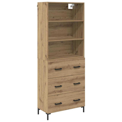Highboard Artisan-Eiche 69,5 x 34 x 180 cm Holzwerkstoff