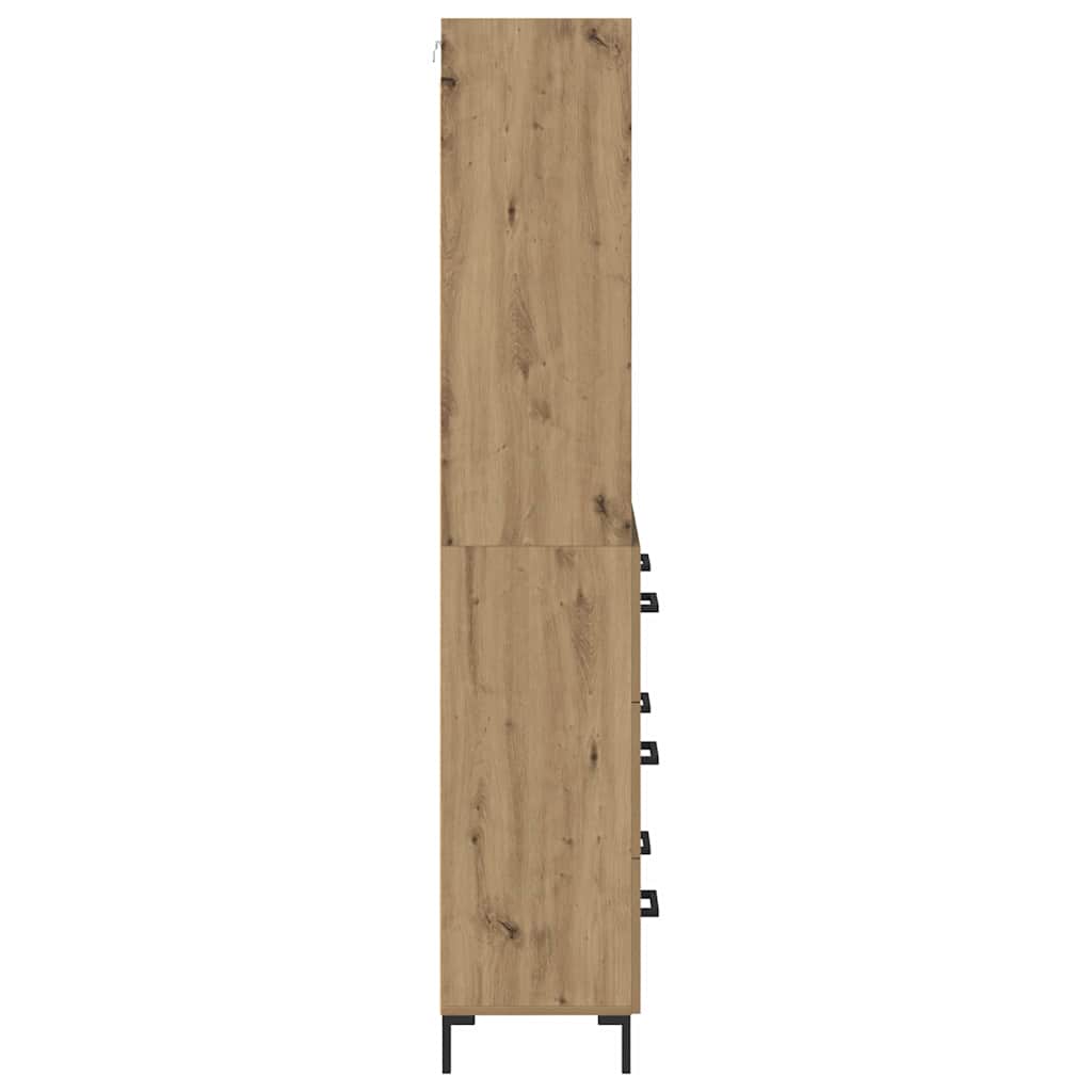 Highboard Artisan-Eiche 69,5 x 34 x 180 cm Holzwerkstoff