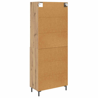 vidaXL Highboard Artisan-Eiche 69,5 x 34 x 180 cm Holzwerkstoff