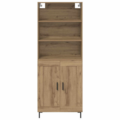 vidaXL Highboard Artisan-Eiche 69,5 x 34 x 180 cm Holzwerkstoff