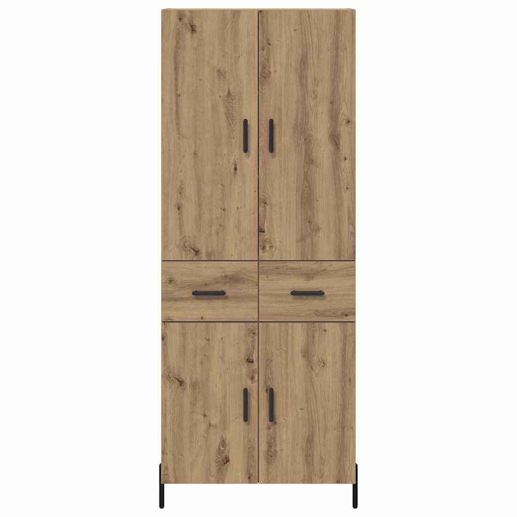 Highboard Artisan-Eiche 69,5 x 34 x 180 cm Holzwerkstoff