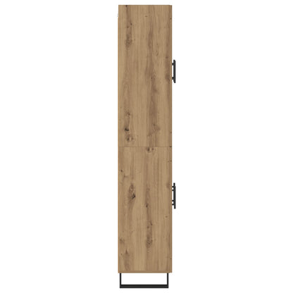 vidaXL Highboard 2 pcs Artisan-Eiche Holzwerkstoff