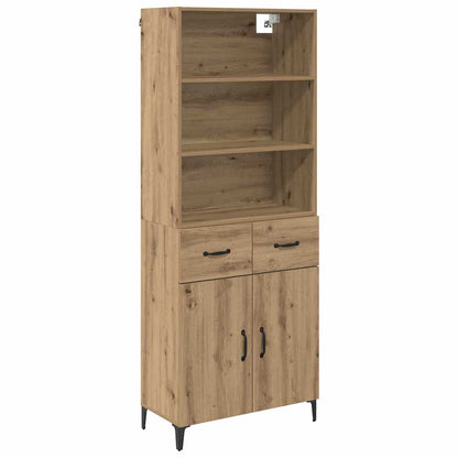 Highboard Artisan-Eiche 69,5 x 34 x 180 cm Holzwerkstoff
