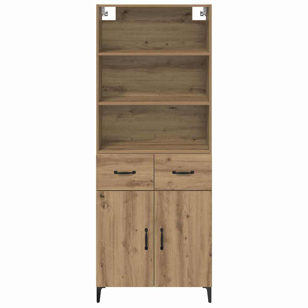 Highboard Artisan-Eiche 69,5 x 34 x 180 cm Holzwerkstoff