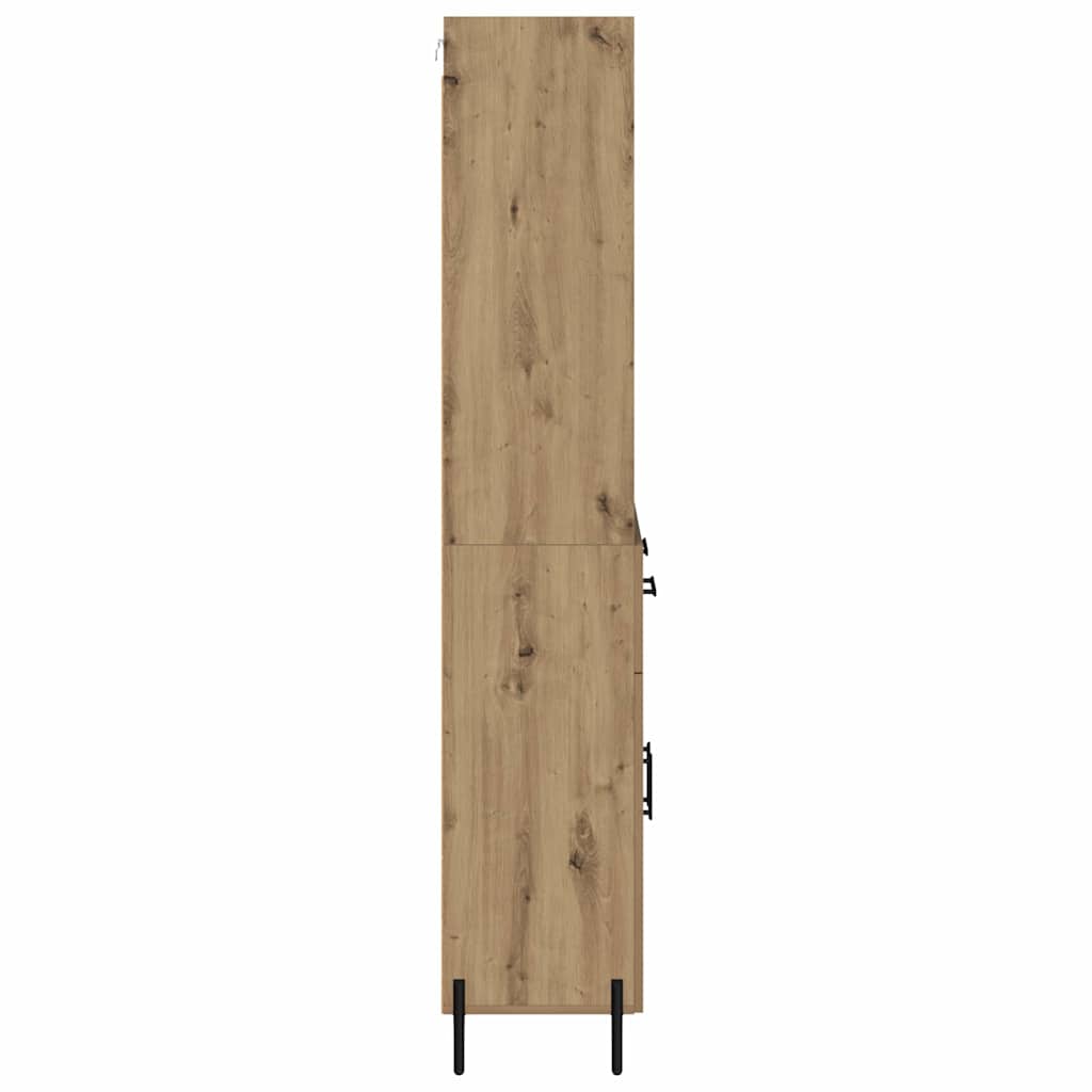 vidaXL Highboard Artisan-Eiche 69,5 x 32,5 x 180 cm Holzwerkstoff