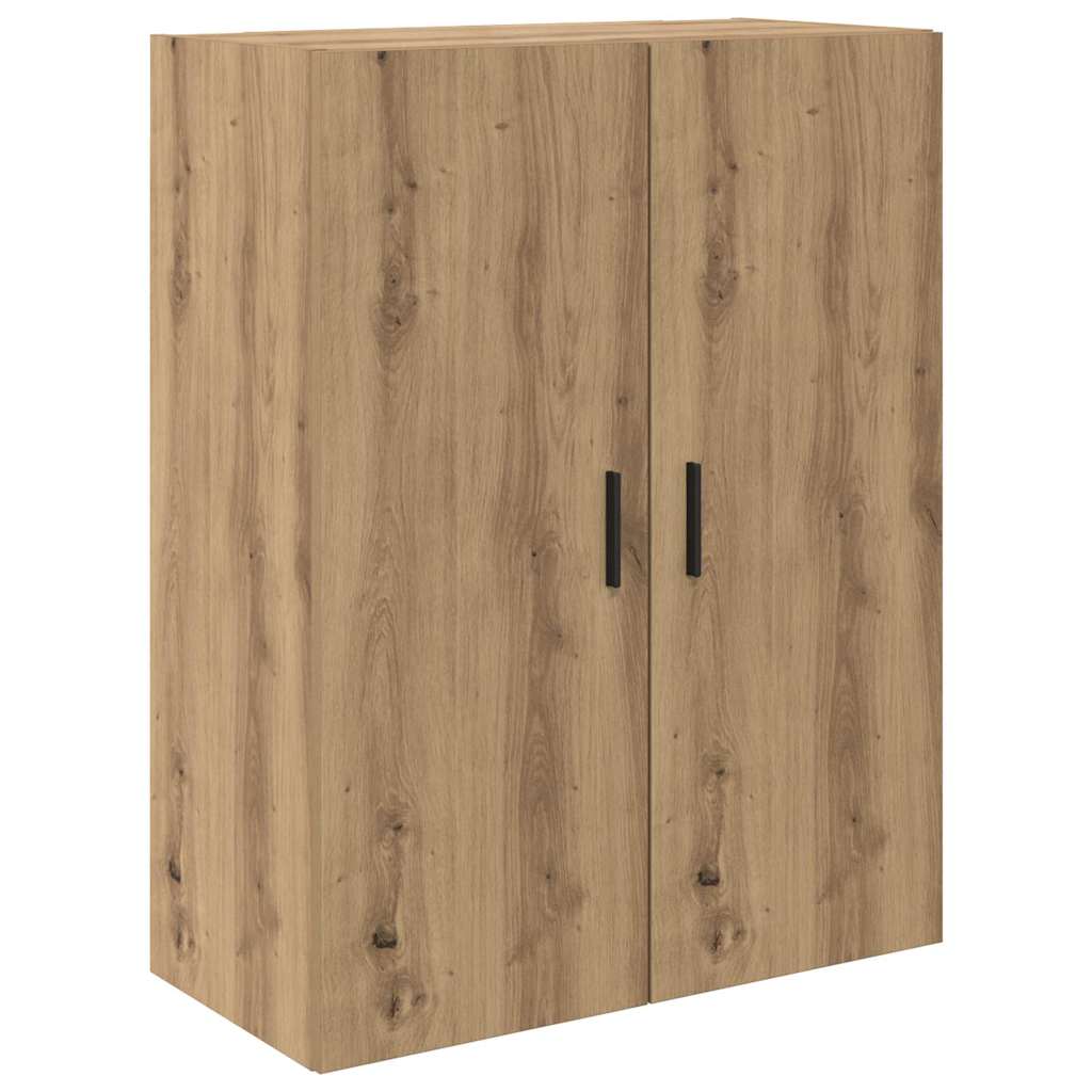 vidaXL Highboard 2 pcs Artisan-Eiche Engineered Wood und Glas