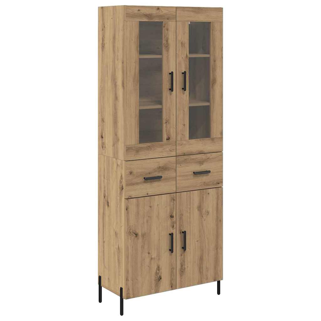 Highboard Artisan-Eiche 69,5 x 34 x 180 cm Holzwerkstoff