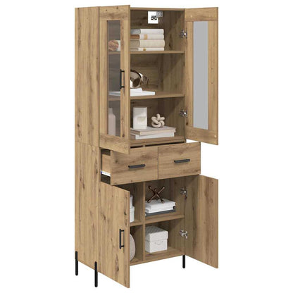 Highboard Artisan-Eiche 69,5 x 34 x 180 cm Holzwerkstoff