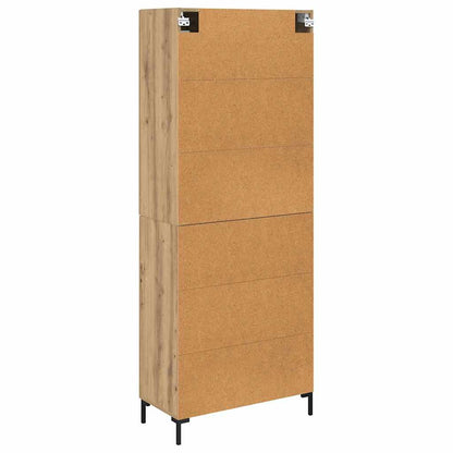 vidaXL Highboard 2 pcs Artisan-Eiche Holzwerkstoff
