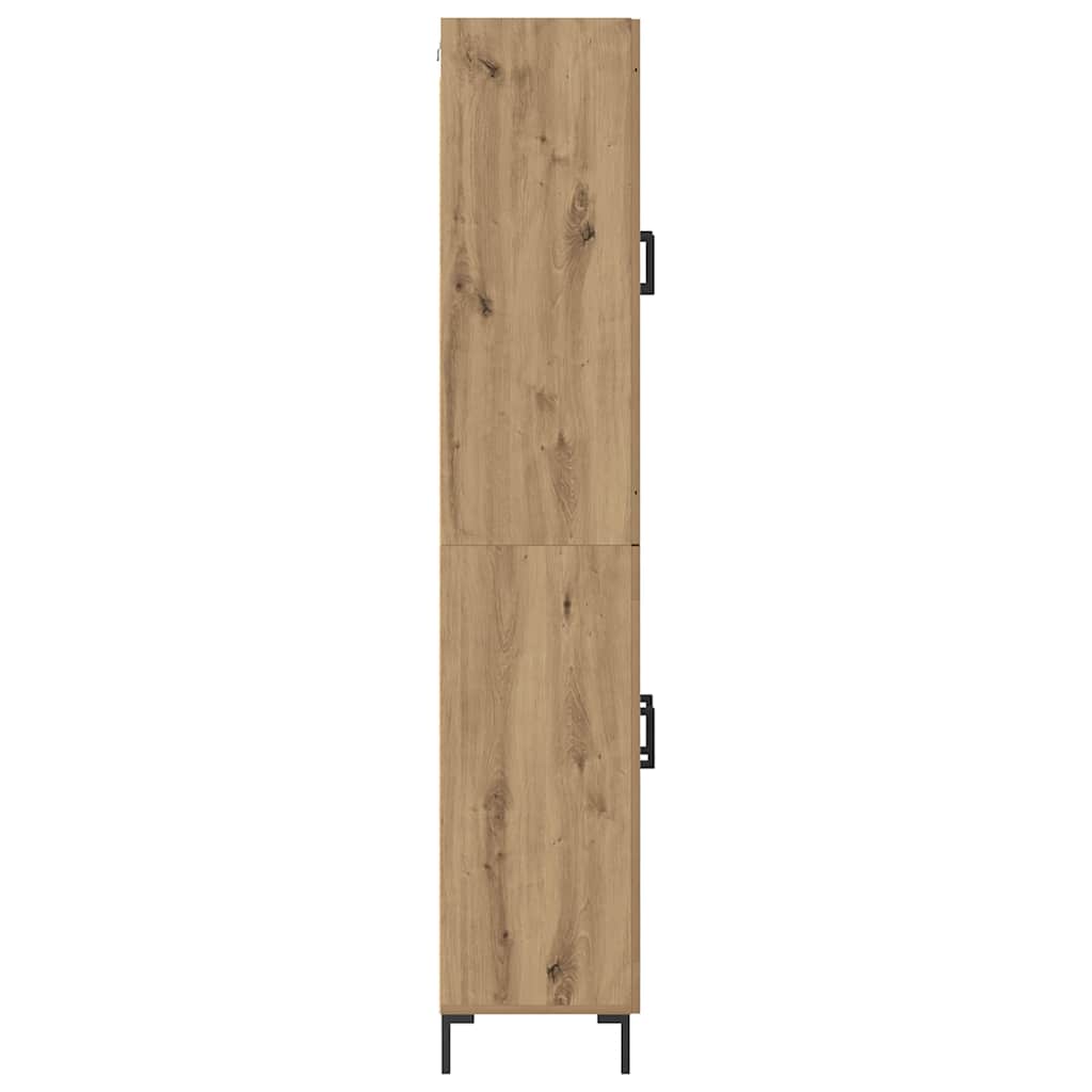 vidaXL Highboard 2 pcs Artisan-Eiche Holzwerkstoff