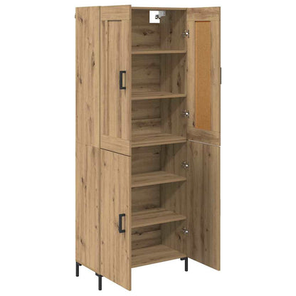 vidaXL Highboard 2 pcs Artisan-Eiche Holzwerkstoff