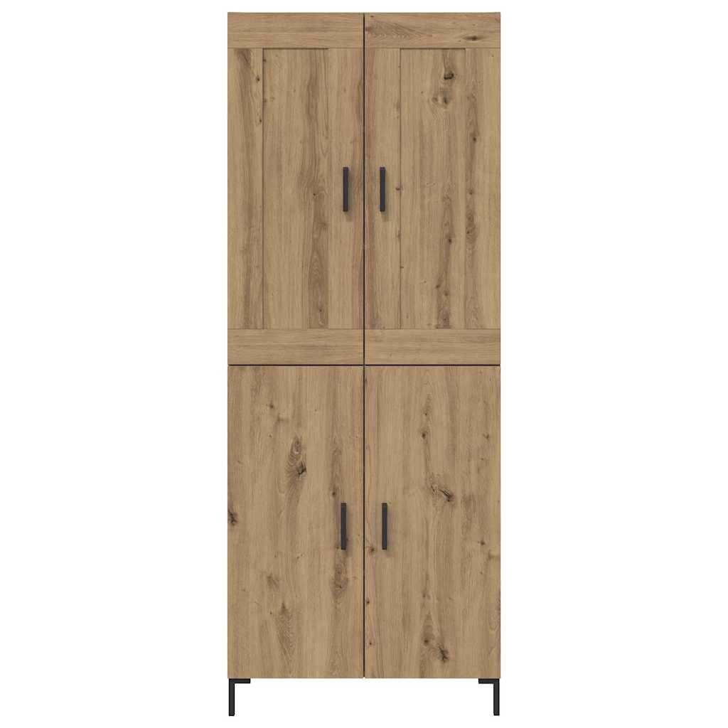 vidaXL Highboard 2 pcs Artisan-Eiche Holzwerkstoff