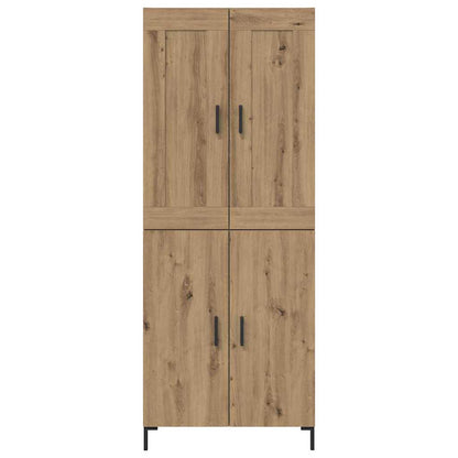 vidaXL Highboard 2 pcs Artisan-Eiche Holzwerkstoff
