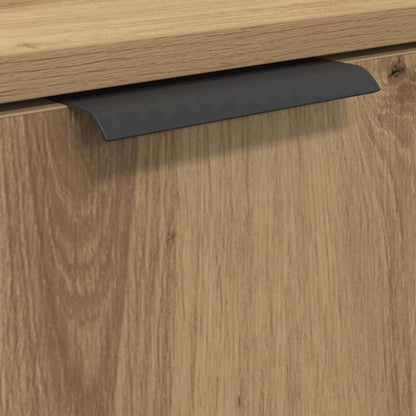 vidaXL Badezimmerschrank-Set mit Tür 3 pcs Artisan-Eiche Holzwerkstoff