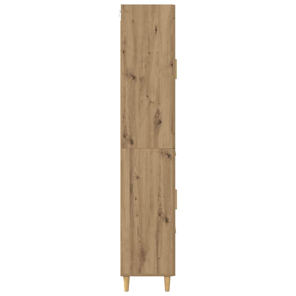 Highboard Artisan-Eiche 69,5 x 34 x 180 cm Holzwerkstoff