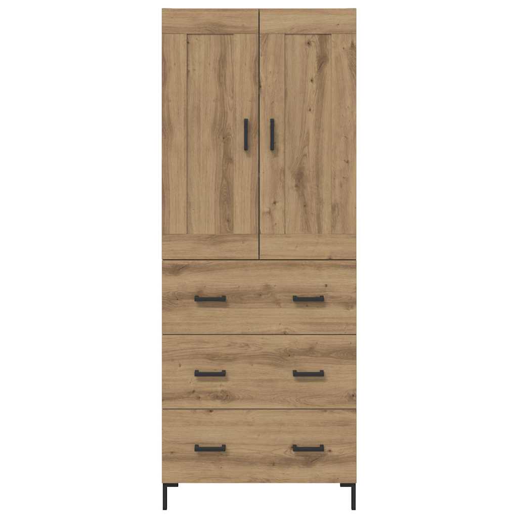 Highboard mit Schubladen 2 pcs Artisan-Eiche Holzwerkstoff