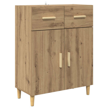 vidaXL Buffet haut chêne artisan 69,5 x 34 x 180 cm bois d'ingénierie