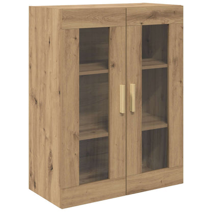 vidaXL Buffet haut chêne artisan 69,5 x 34 x 180 cm bois d'ingénierie