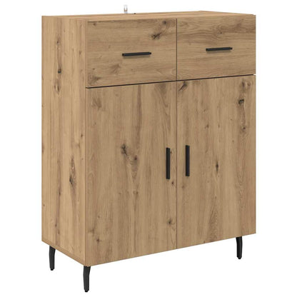 vidaXL Highboard à tiroirs chêne artisan 69,5 x 34 x 180 cm