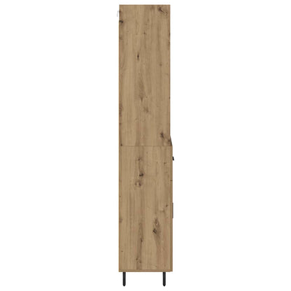 vidaXL Highboard à tiroirs chêne artisan 69,5 x 34 x 180 cm