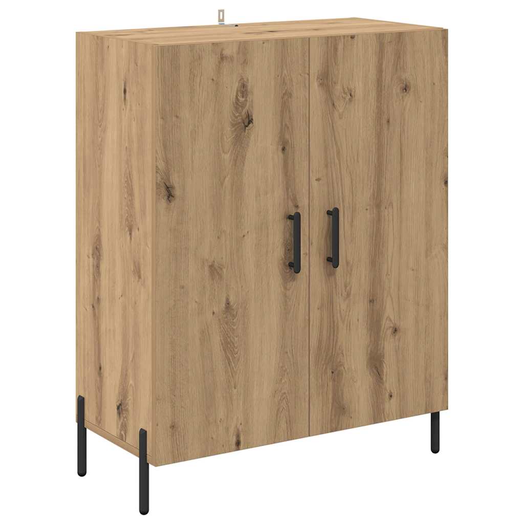 vidaXL Buffet haut 2 pcs Chêne artisan Bois d'ingénierie