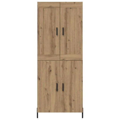 vidaXL Buffet haut 2 pcs Chêne artisan Bois d'ingénierie