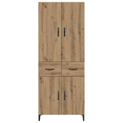 vidaXL Highboard Artisan-Eiche 69,5 x 34 x 180 cm Holzwerkstoff