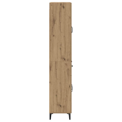 vidaXL Highboard Artisan-Eiche 69,5 x 34 x 180 cm Holzwerkstoff
