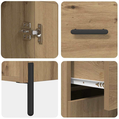 vidaXL Vaisselier avec tiroirs 2 pcs Chêne artisanel Bois d'ingénierie