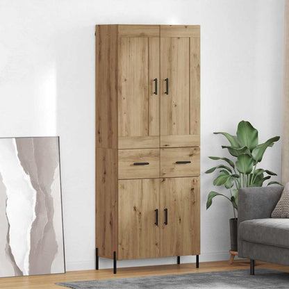 vidaXL Vaisselier avec tiroirs 2 pcs Chêne artisanel Bois d'ingénierie