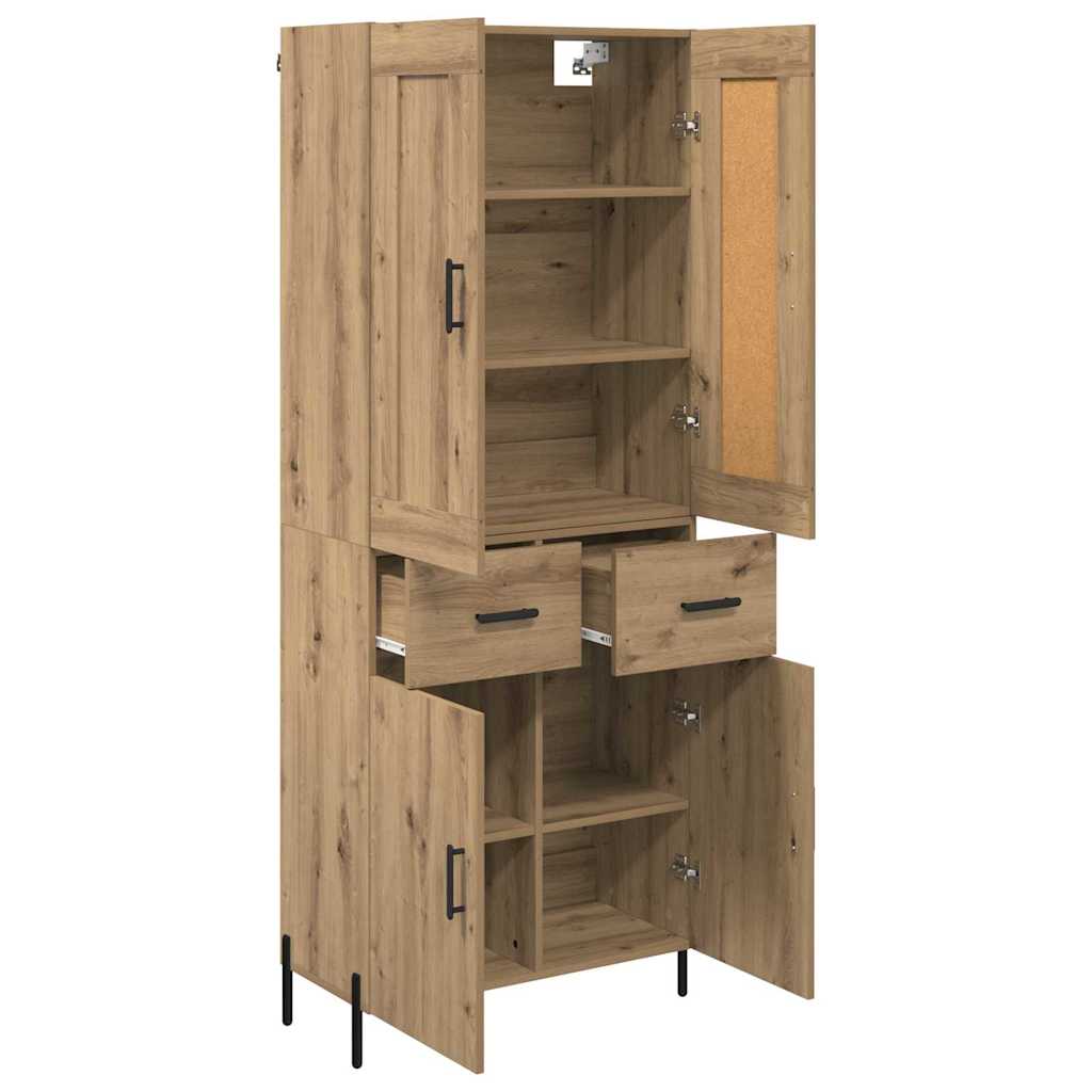 vidaXL Vaisselier avec tiroirs 2 pcs Chêne artisanel Bois d'ingénierie