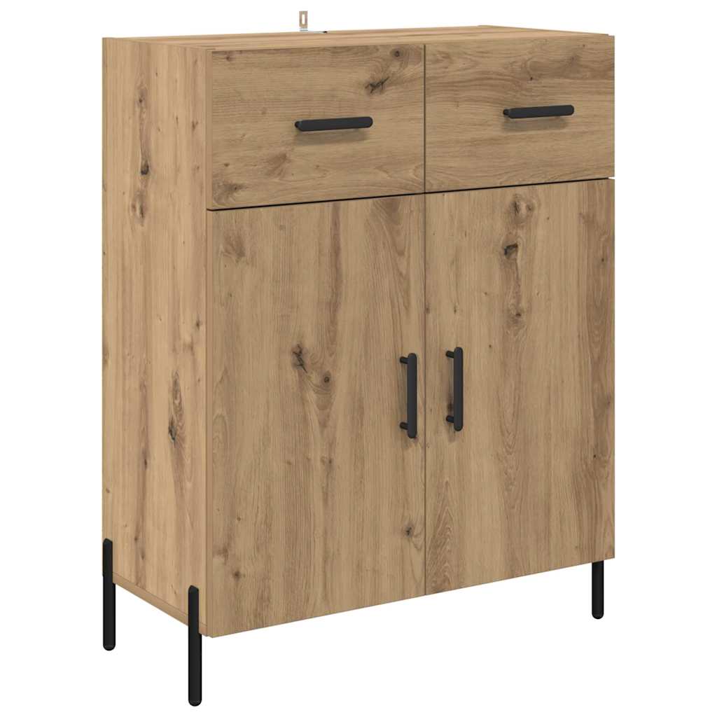 vidaXL Vaisselier avec tiroirs 2 pcs Chêne artisanel Bois d'ingénierie