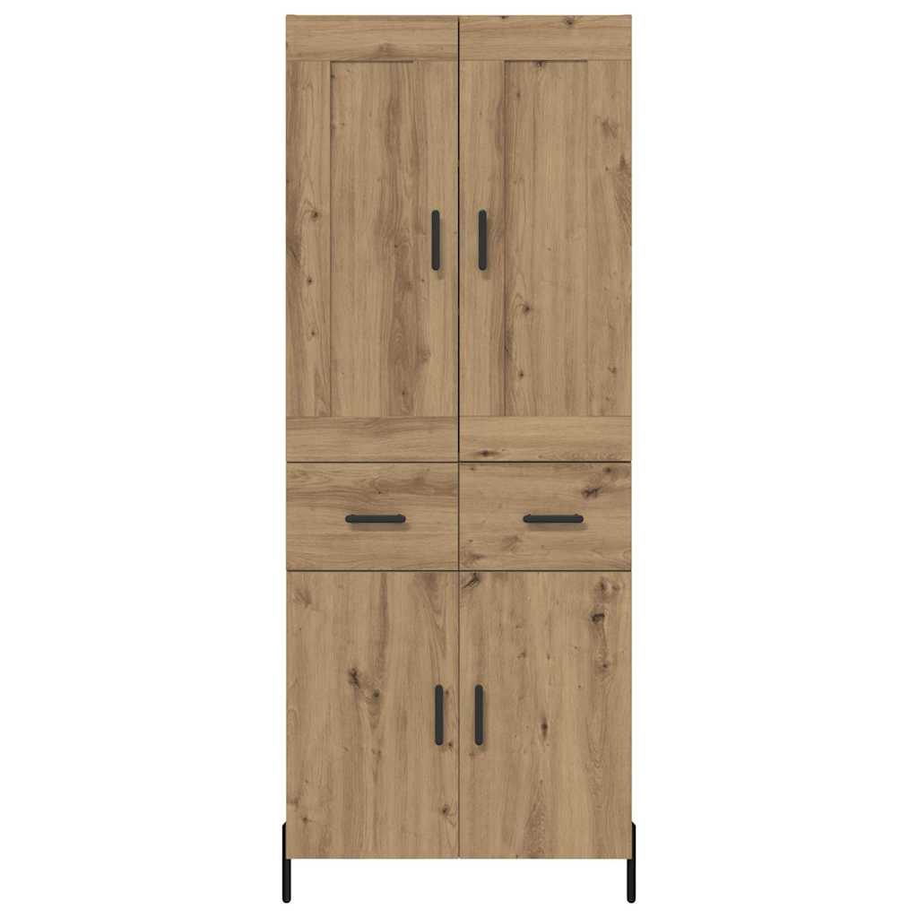 vidaXL Vaisselier avec tiroirs 2 pcs Chêne artisanel Bois d'ingénierie