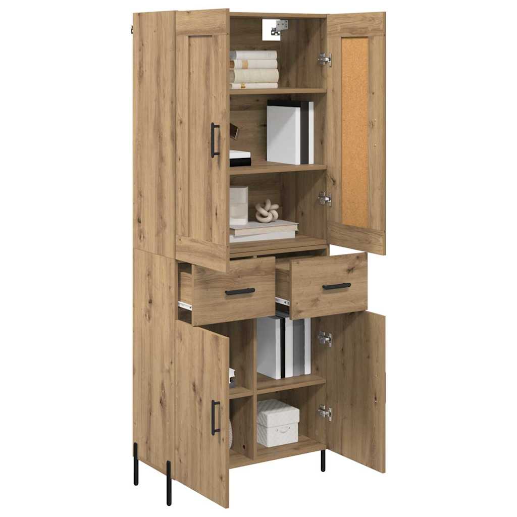 vidaXL Vaisselier avec tiroirs 2 pcs Chêne artisanel Bois d'ingénierie