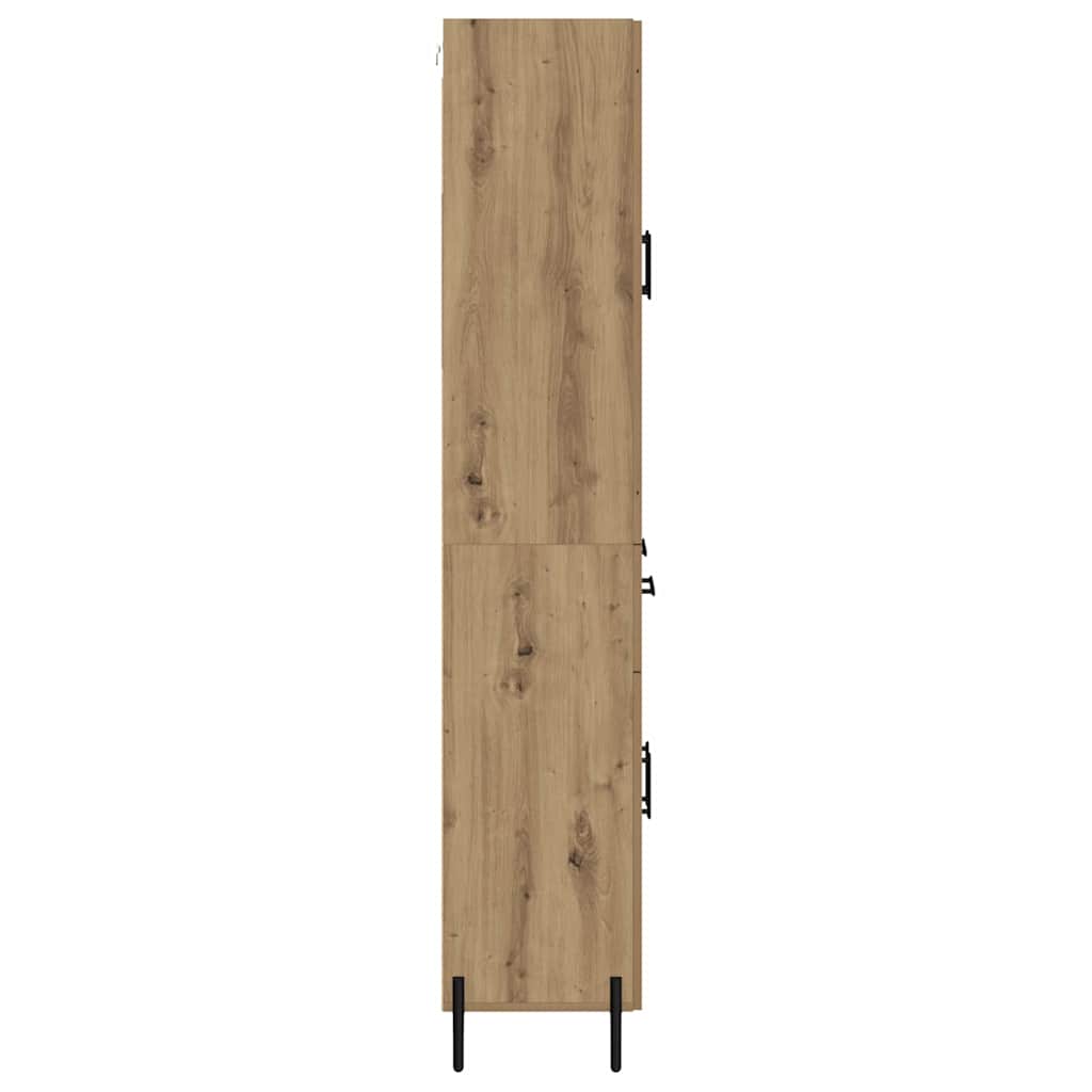 vidaXL Vaisselier avec tiroirs 2 pcs Chêne artisanel Bois d'ingénierie