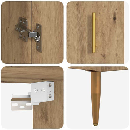 vidaXL Highboard Artisan-Eiche 69,5 x 34 x 180 cm Holzwerkstoff