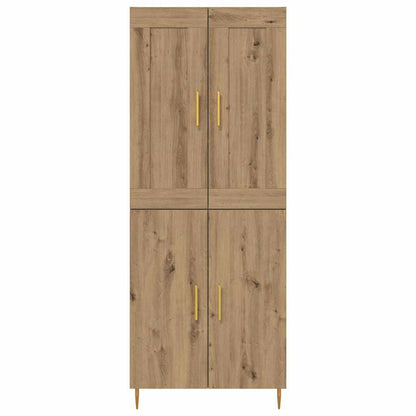 vidaXL Highboard Artisan-Eiche 69,5 x 34 x 180 cm Holzwerkstoff