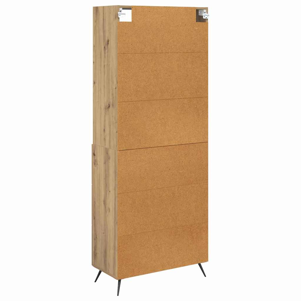 Highboard Artisan-Eiche 69,5 x 34 x 180 cm Holzwerkstoff