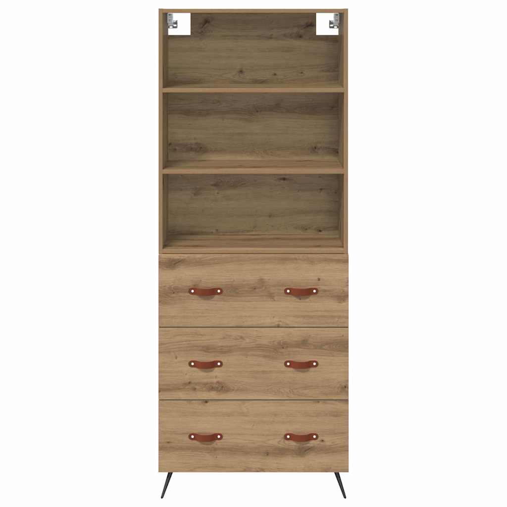 Highboard Artisan-Eiche 69,5 x 34 x 180 cm Holzwerkstoff