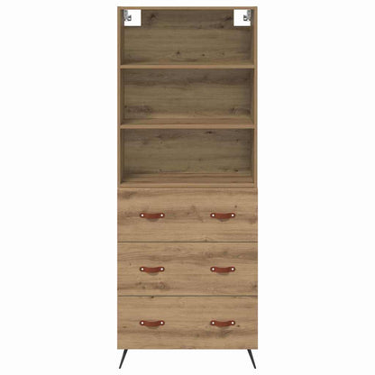 Highboard Artisan-Eiche 69,5 x 34 x 180 cm Holzwerkstoff