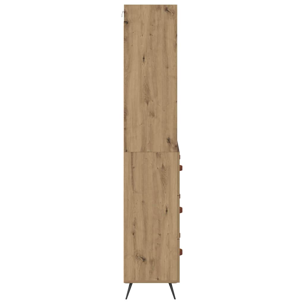 Highboard Artisan-Eiche 69,5 x 34 x 180 cm Holzwerkstoff