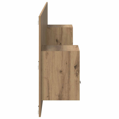 vidaXL Kopfteil mit Schrank 3 pcs Artisan-Eiche Holzwerkstoff