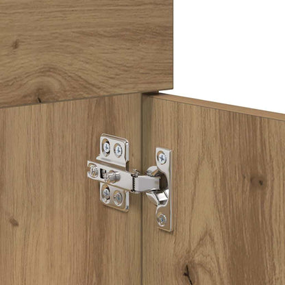 Meuble sous-lavabo mural chêne artisanal vidaXL 100 x 38,5 x 46 cm