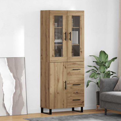 vidaXL Bahut à tiroirs 2 pcs Chêne artisanal Bois d'ingénierie