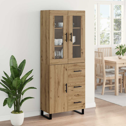vidaXL Bahut à tiroirs 2 pcs Chêne artisanal Bois d'ingénierie