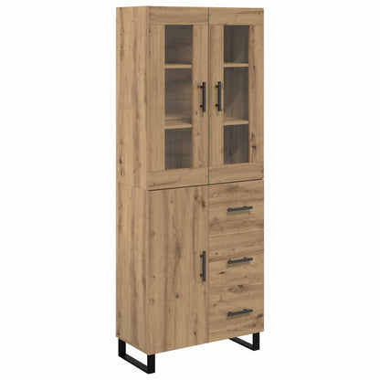 vidaXL Bahut à tiroirs 2 pcs Chêne artisanal Bois d'ingénierie