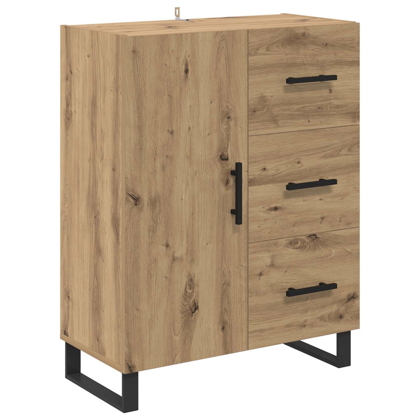 vidaXL Bahut à tiroirs 2 pcs Chêne artisanal Bois d'ingénierie