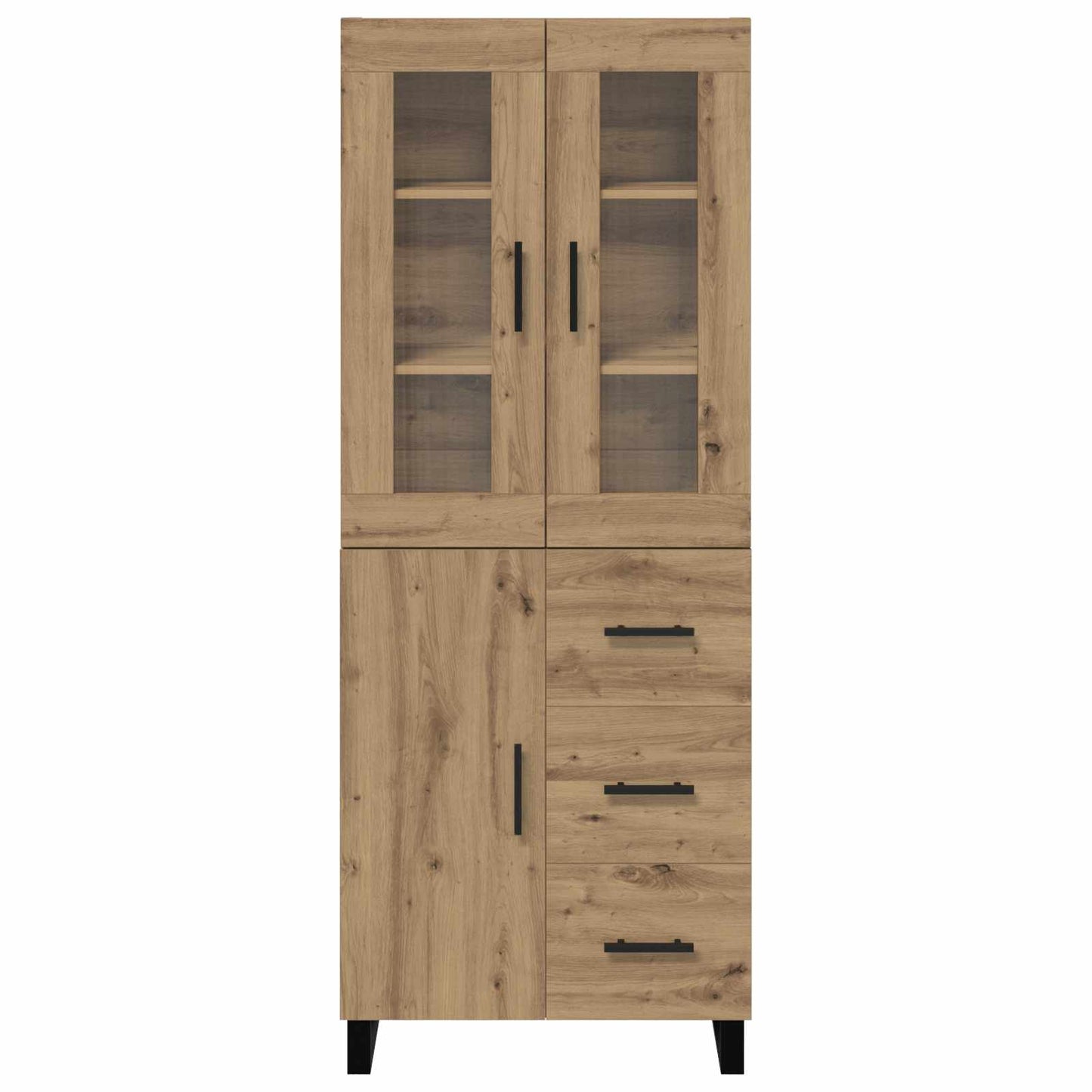 vidaXL Bahut à tiroirs 2 pcs Chêne artisanal Bois d'ingénierie