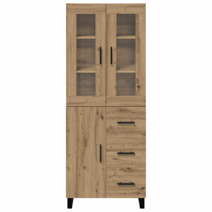 vidaXL Bahut à tiroirs 2 pcs Chêne artisanal Bois d'ingénierie