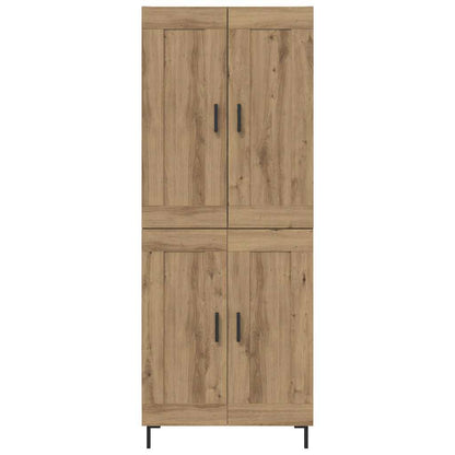 vidaXL Highboard 2 pcs Artisan-Eiche Holzwerkstoff